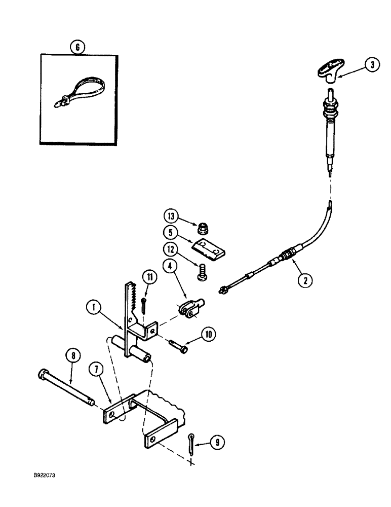 Схема запчастей Case IH 1688 - (7-08) - PARKING BRAKE (5.1) - BRAKES