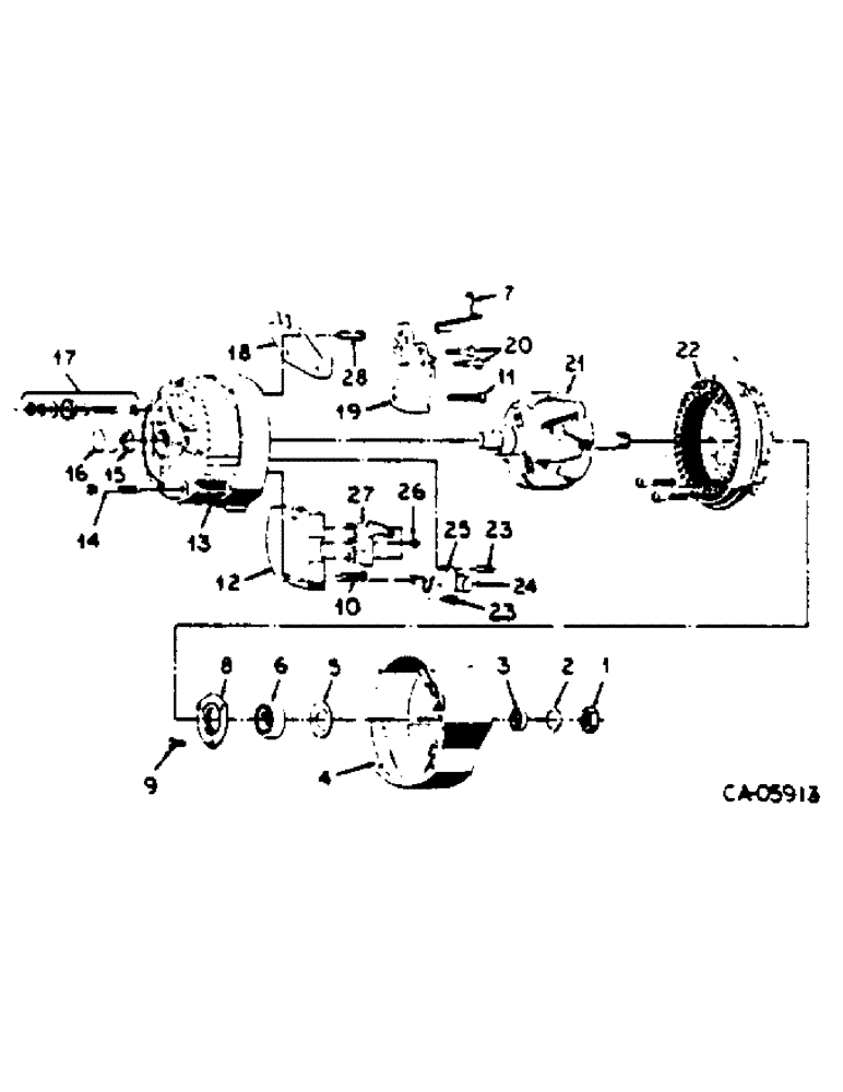 Схема запчастей Case IH 100 - (08-38) - ELECTRICAL, ALTERNATOR GENERATOR, W/INTEGRAL SOLID STATE VOLTAGE REGULATOR (06) - ELECTRICAL