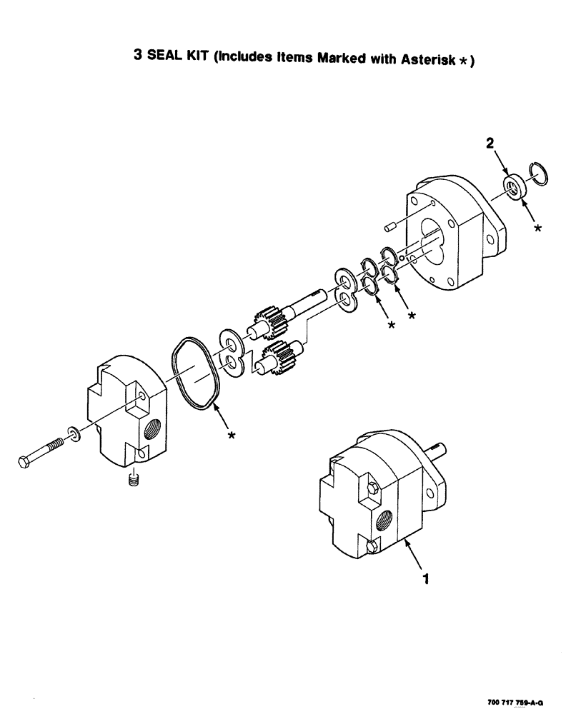 Схема запчастей Case IH 8576 - (09-040) - HYDRAULIC MOTOR ASSEMBLY, 700717759 HYDRAULIC MOTOR ASSEMBLY COMPLETE Decals & Attachments