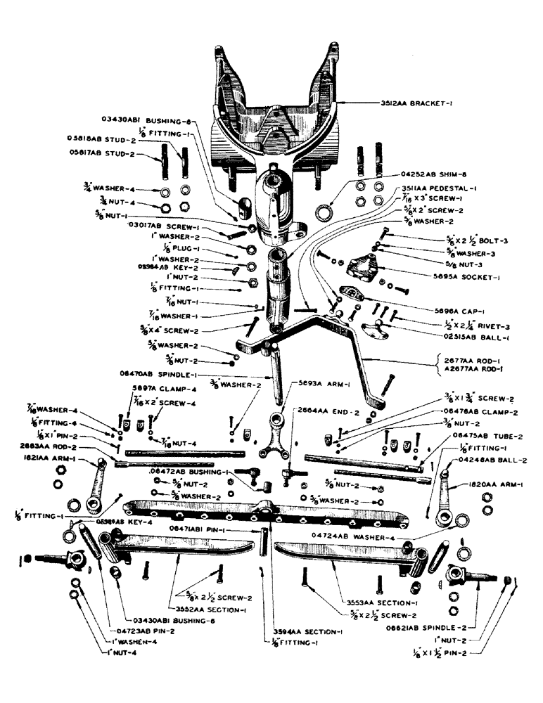 Схема запчастей Case IH SC-SERIES - (110) - ADJUSTABLE FRONT AXLE, FOR SC TRACTOR (06) - POWER TRAIN