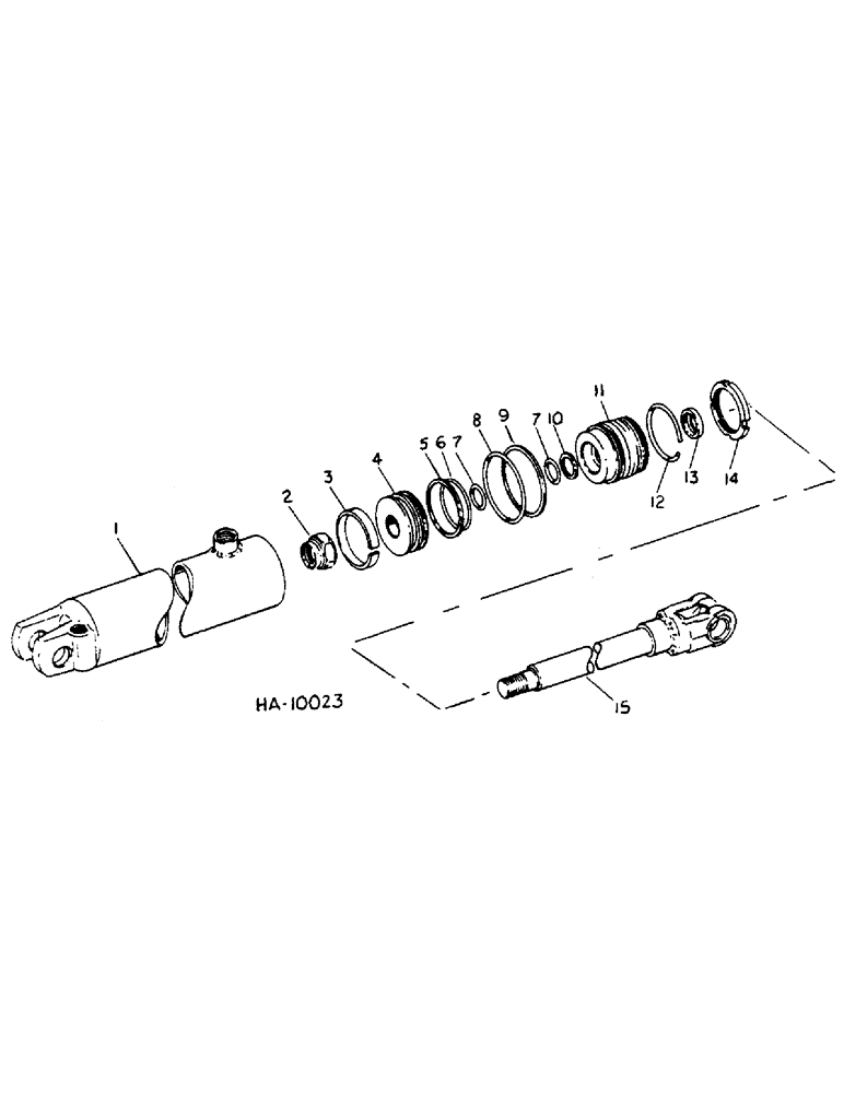 Схема запчастей Case IH 55 - (E-26) - SLAVE HYDRAULIC CYLINDER, MODEL C1131, JUNE, 1976 AND SINCE, RECOMMENDED HYDRAULICS 