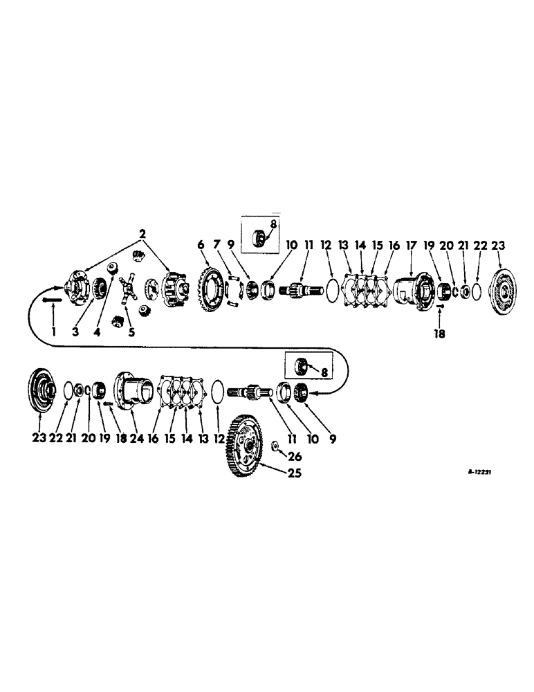 Схема запчастей Case IH 460 - (106) - REAR FRAME & DRIVING MECHANISMS, DIFFERENTIAL Rear Frame & Driving Mechanisms
