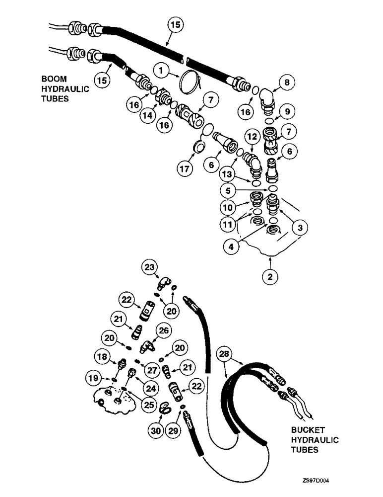 Схема запчастей Case IH 2250 - (2-32) - HYDRAULICS, EXTERNAL VALVE 