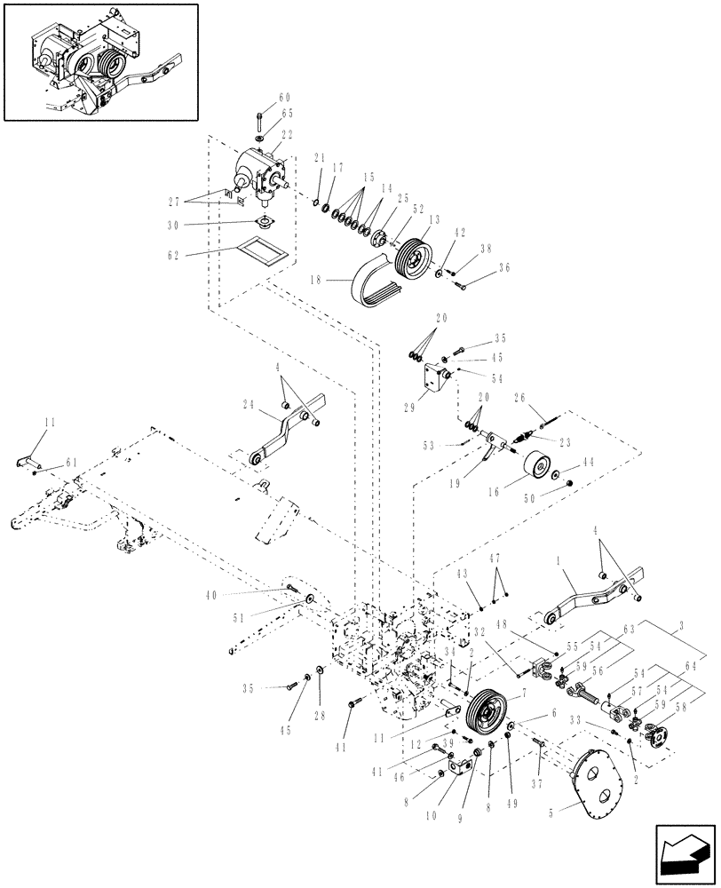 Схема запчастей Case IH DCX91 - (15.03) - HEADER DRIVE (15) - CROP CONDITIONING
