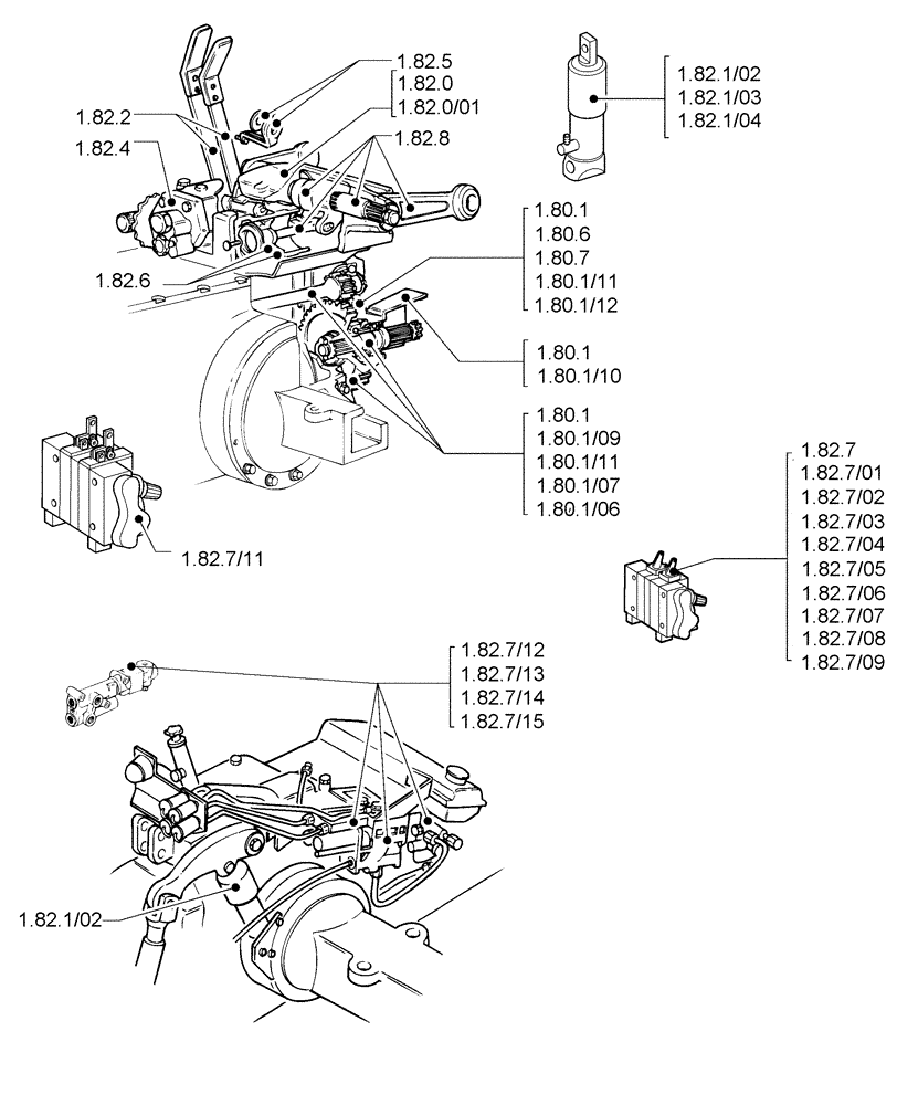 Схема запчастей Case IH JX1100U - (1.80.0) - (SEC. 07) HYDRAULICS (07) - HYDRAULIC SYSTEM