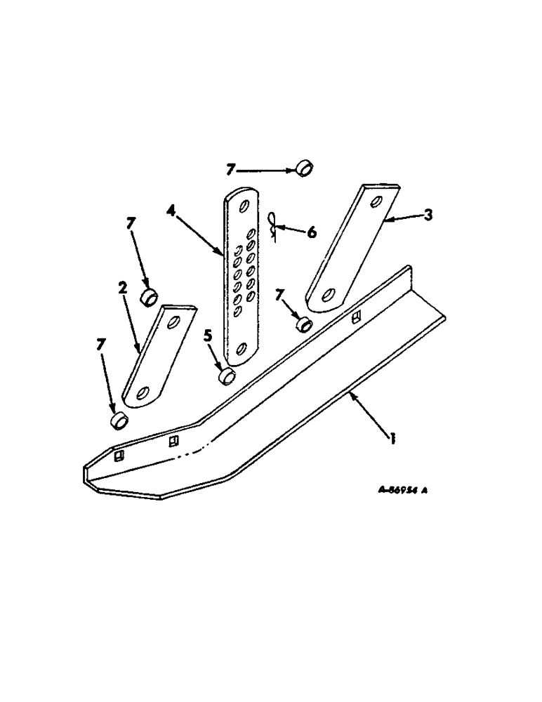 Схема запчастей Case IH 340 - (X-07[A]) - GAUGE SHOE 