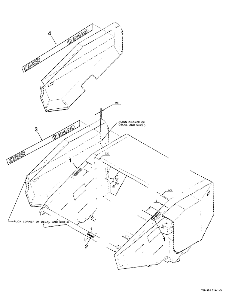 Схема запчастей Case IH 8330 - (9-12) - DECALS AND LOCATION DIAGRAM (09) - CHASSIS