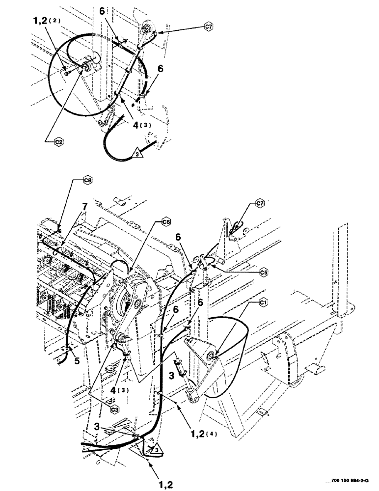 Схема запчастей Case IH 8590 - (06-56) - AUTO LUBE ASSEMBLY, (CONT) (14) - BALE CHAMBER