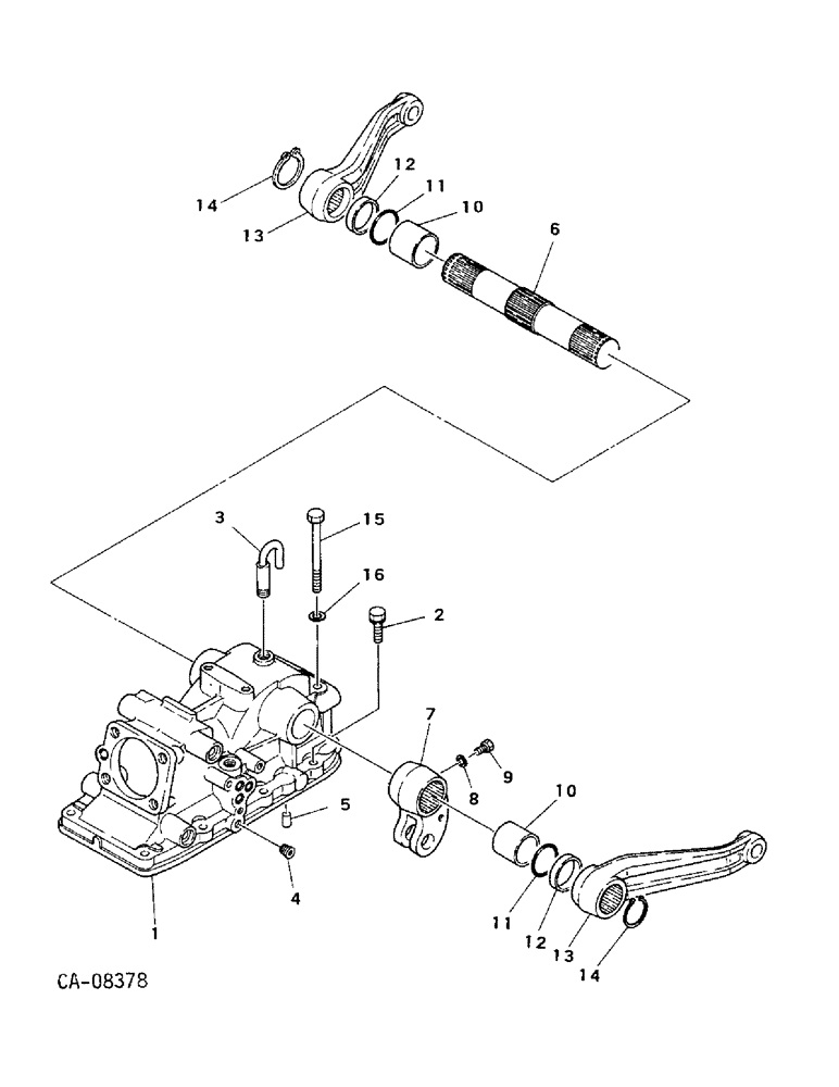 Схема запчастей Case IH 254 - (10-17) - HYDRAULICS, REAR FRAME COVER, 244 AND 254 (04) - Drive Train