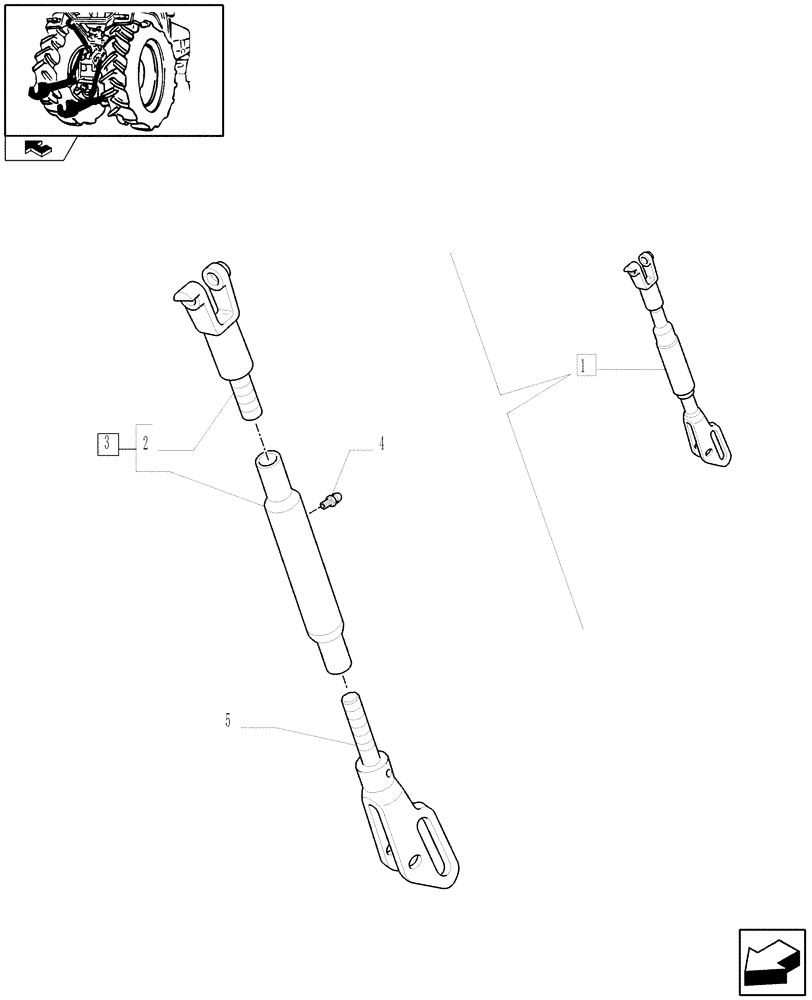 Схема запчастей Case IH FARMALL 85U - (1.89.6/ B) - IMPLEMENT CARRIER - TIE-ROD - BREAKDOWN (09) - IMPLEMENT LIFT