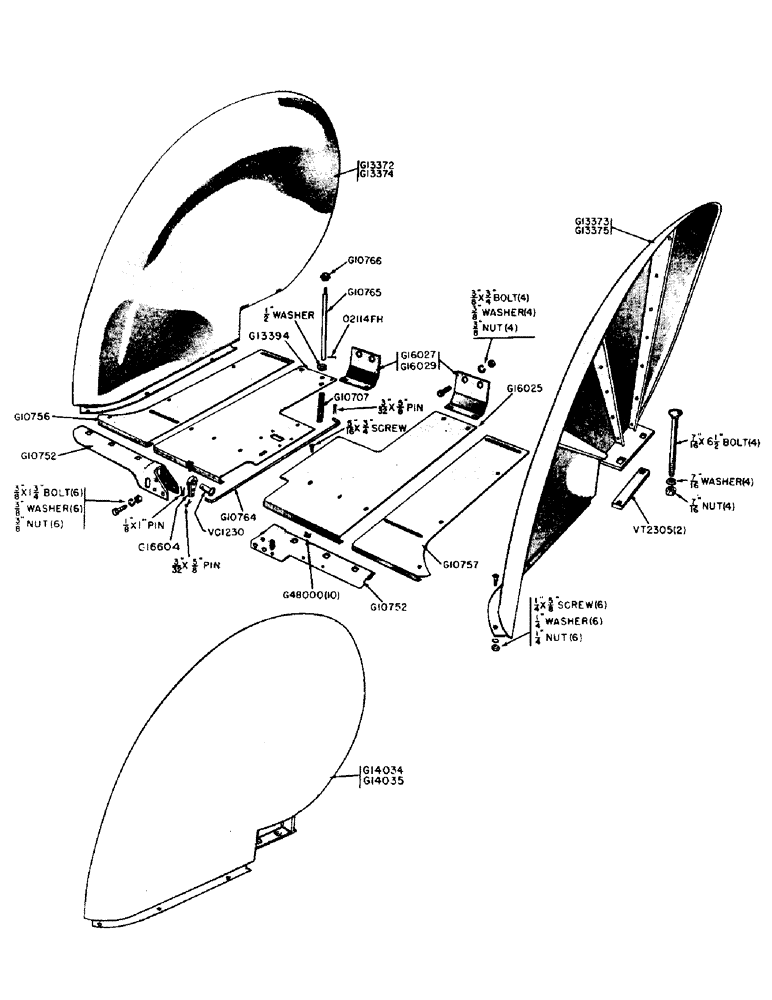 Схема запчастей Case IH 300-SERIES - (172) - STEP PLATES AND FENDERS (09) - CHASSIS