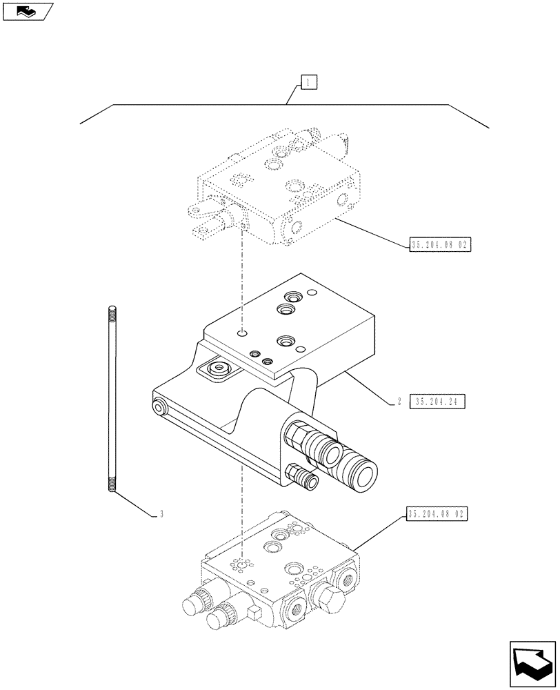 Схема запчастей Case IH PUMA 160 - (88.035.08) - DIA KIT, HYDRAULIC "POWER BEYOND" SLICE WITH FLAT FACE COUPLERS (88) - ACCESSORIES