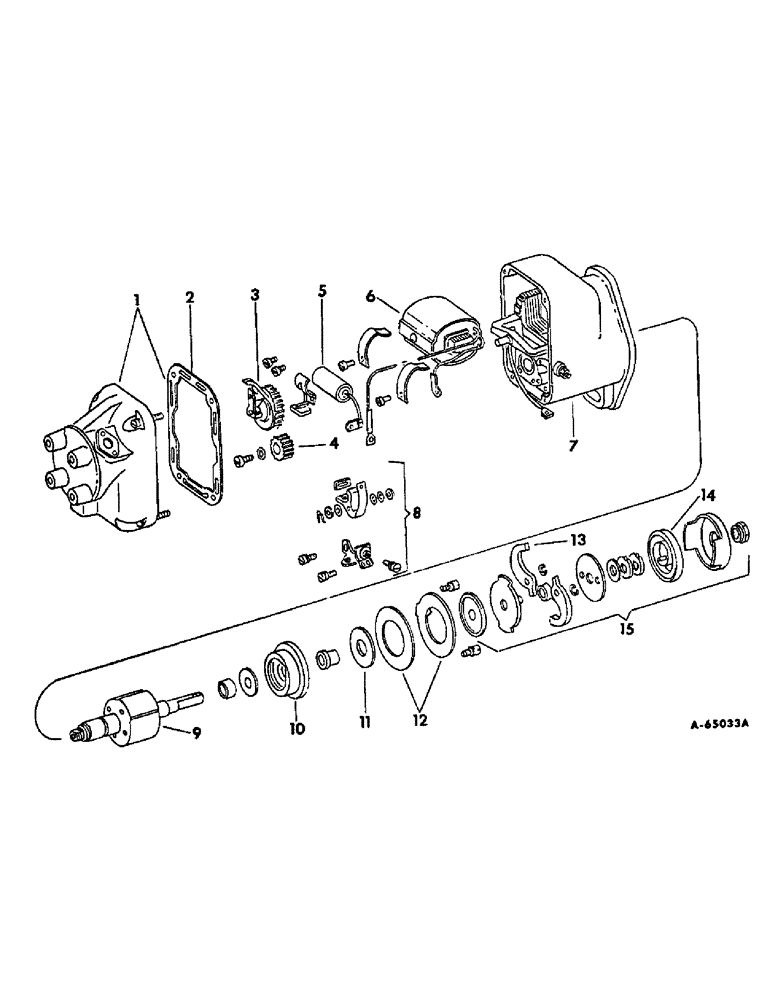 Схема запчастей Case IH FARMALL CUB - (12-24) - POWER, C-60 ENGINE, MAGNETO, WICO ELECTRIC CO. Power