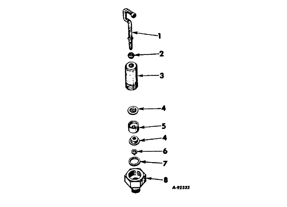 Схема запчастей Case IH BD-144 - (A-22[A]) - INJECTION PUMP HAND PRIMER 