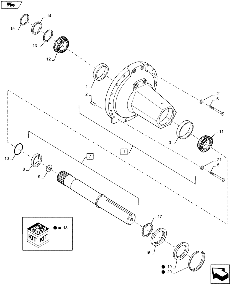 Схема запчастей Case IH MX210 - (06-42) - REAR AXLE - 4 X 120 INCH (06) - POWER TRAIN