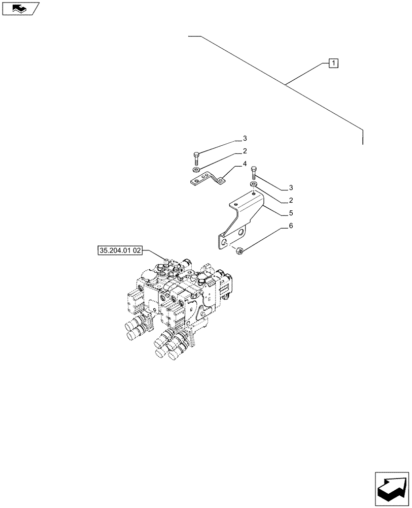 Схема запчастей Case IH PUMA 185 - (88.033.07[13]) - DIA KIT - PNEUMATIC TRAILER BRAKE (ITALY) - BRACKET (88) - ACCESSORIES