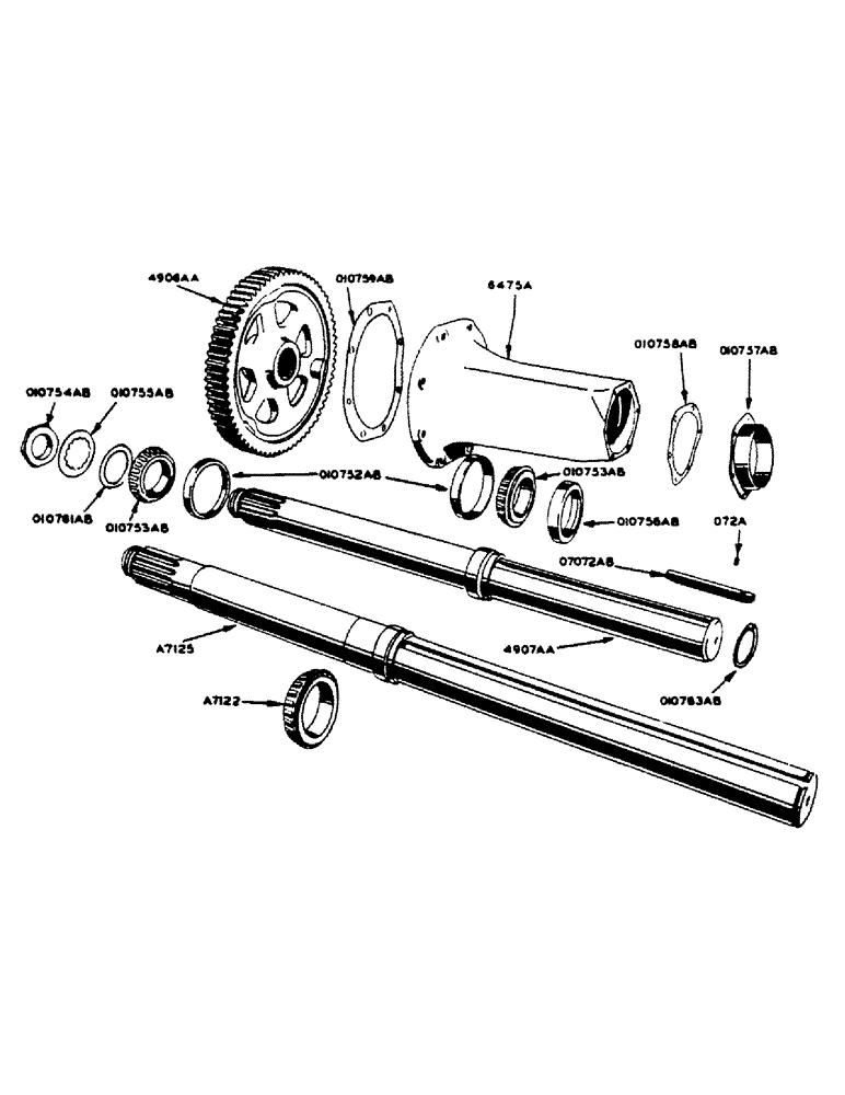 Схема запчастей Case IH 400-SERIES - (130) - REAR AXLE, FOR GENERAL PURPOSE TRACTORS (06) - POWER TRAIN