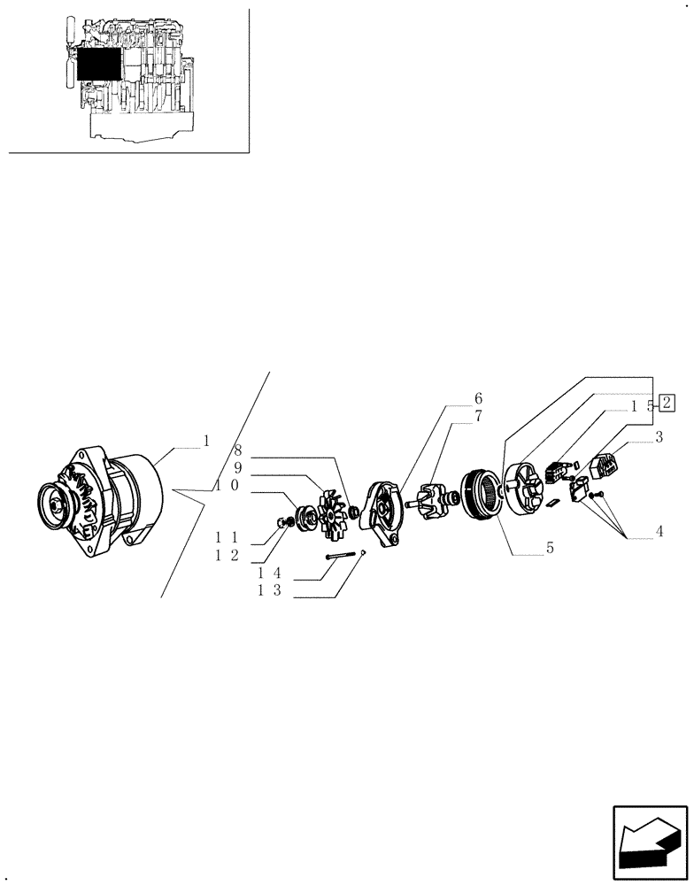 Схема запчастей Case IH 8045.06.406 - (0.40.0/ A) - ALTERNATOR 