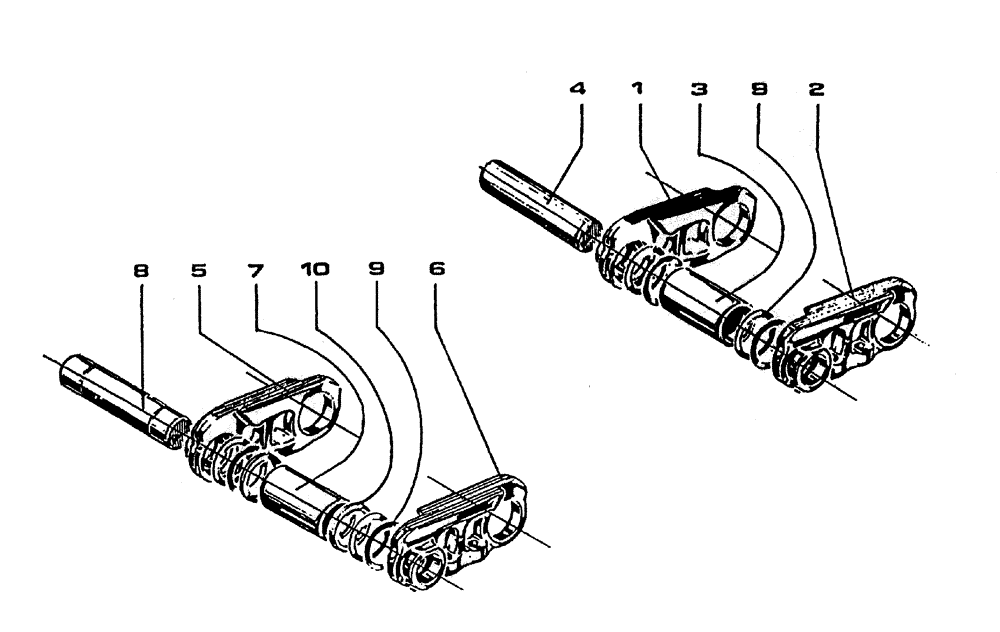 Схема запчастей Case IH 7700 - (A04-65) - TRACK CHAIN (7700) Mainframe & Functioning Components