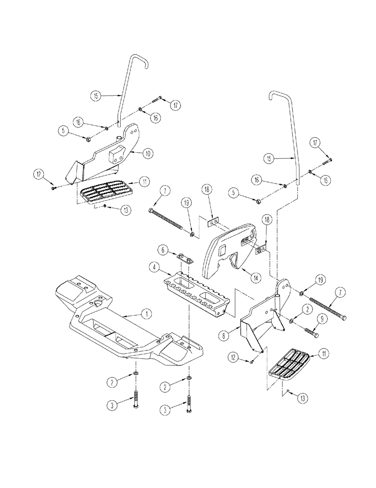 Схема запчастей Case IH STX325 - (09-46) - WEIGHTS - FRONT FRAME, BSN JEE0107304 (09) - CHASSIS