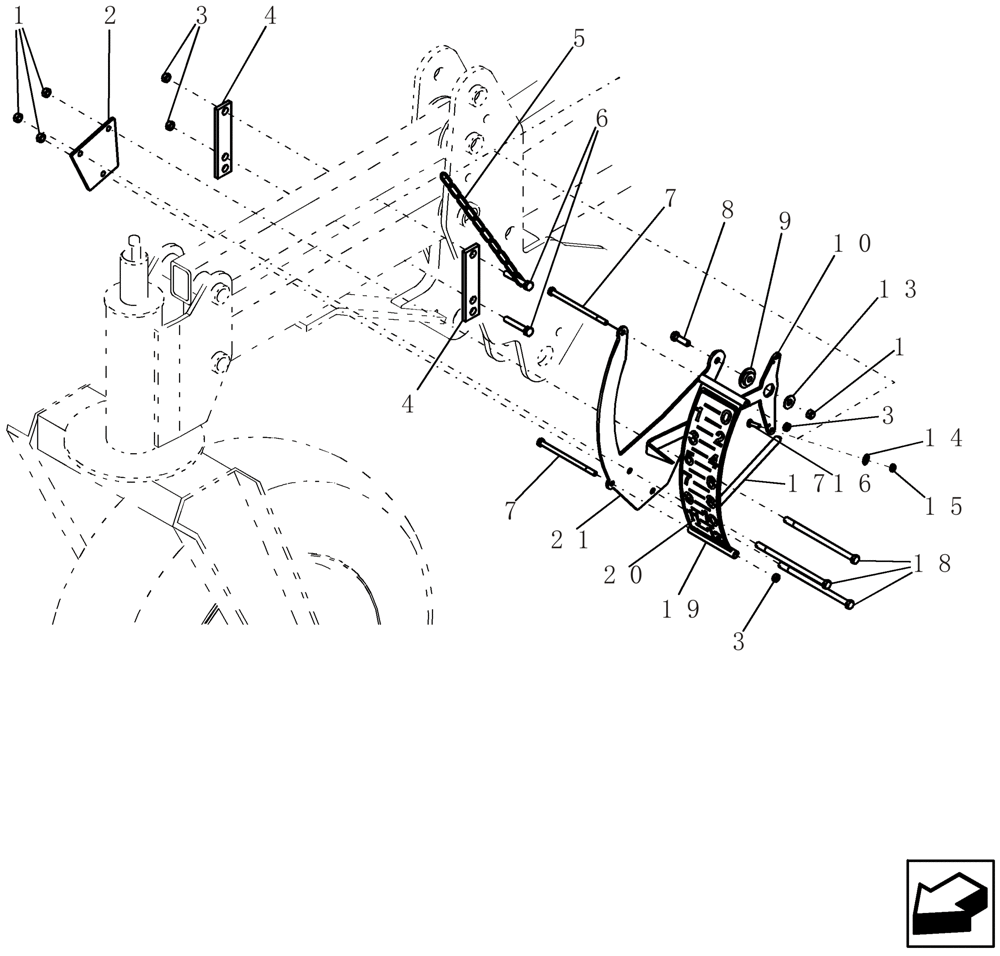 Схема запчастей Case IH 400 - (39.100.29) - DEPTH GAUGE ASSEMBLY (39) - FRAMES AND BALLASTING