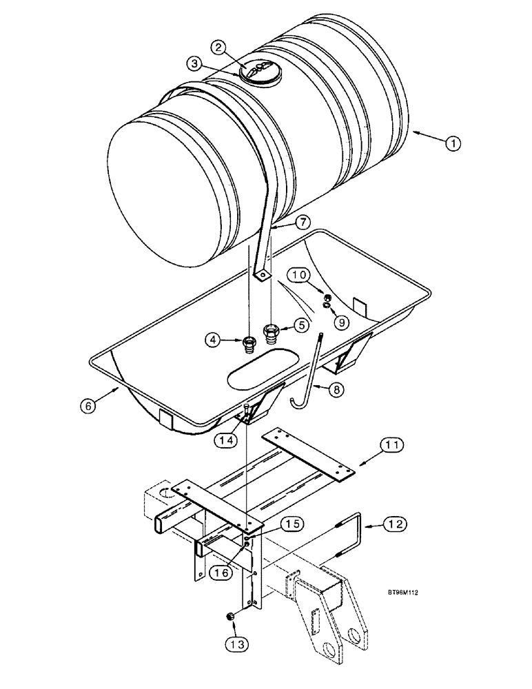 Схема запчастей Case IH 955 - (9F-040) - LIQUID FERTILIZER TANK AND MOUNTING, 12/23 SOLID ROW CROP - (09) - CHASSIS/ATTACHMENTS