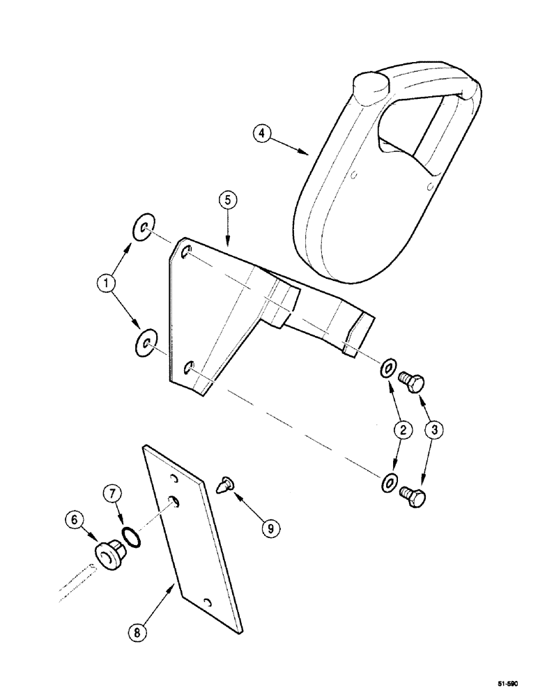 Схема запчастей Case IH 5150 - (9G-066) - REMOTE CONTROL - AUTO HITCH (09) - CHASSIS/ATTACHMENTS