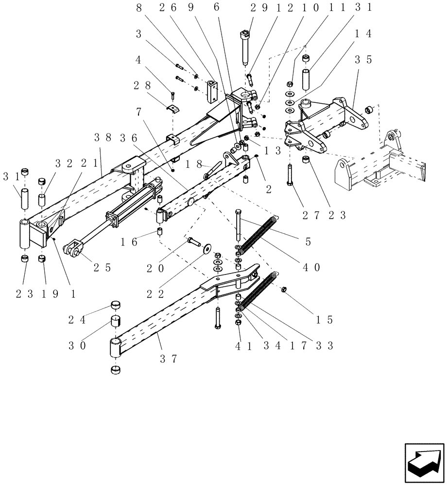 Схема запчастей Case IH SDX30 - (5.020.1) - ENDMARKER INNER BI-FOLD Options