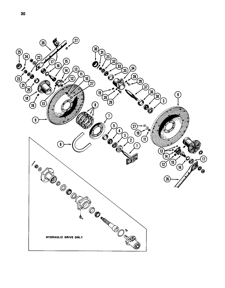 Схема запчастей Case IH 96 - (30) - REEL ASSEMBLY, CONTINUED 