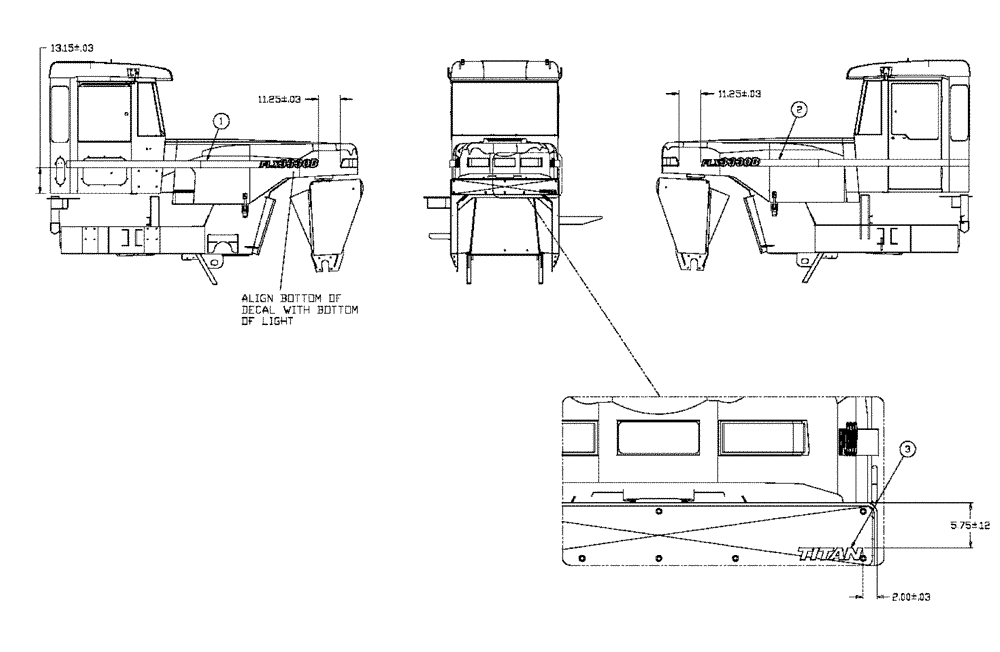 Схема запчастей Case IH FLX3300B - (09-002) - EXTERIOR DECALS-GRAPHICS (FLX3330B) (13) - DECALS