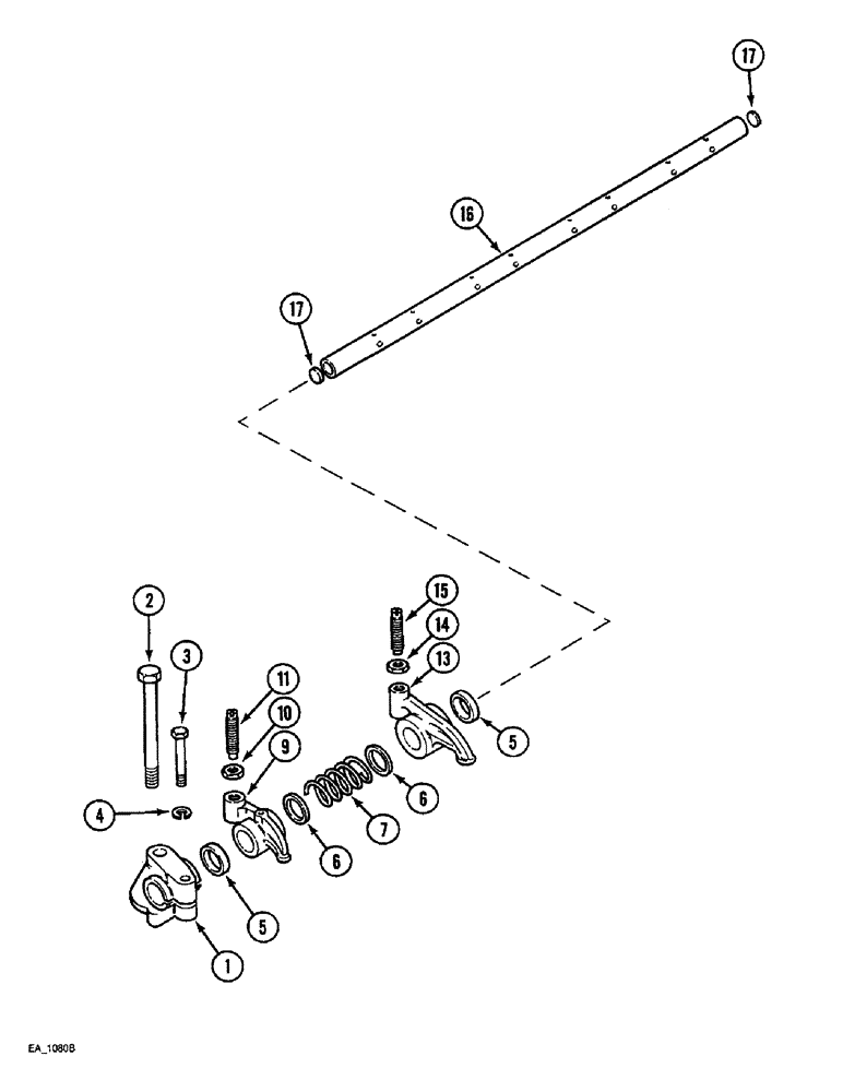 Схема запчастей Case IH 4240 - (2-50) - VALVE MECHANISM (02) - ENGINE