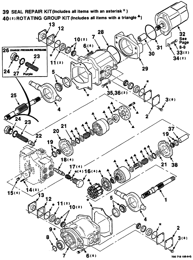 Схема запчастей Case IH 8860HP - (08-06) - PUMP ASSEMBLY (DOUBLE) (35) - HYDRAULIC SYSTEMS