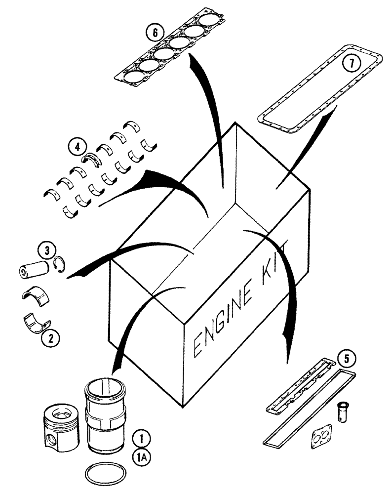 Схема запчастей Case IH 8950 - (2-069A) - ENGINE OVERHAUL KITS, 6T-830 AND 6TA EMISSIONS CERTIFIED ENGINE (02) - ENGINE