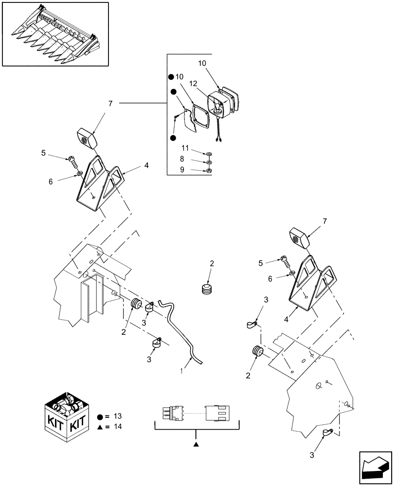 Схема запчастей Case IH 3208-36 - (20.06.01) - ELECTRICAL, LIGHTS AND HARNESS (55) - ELECTRICAL SYSTEMS