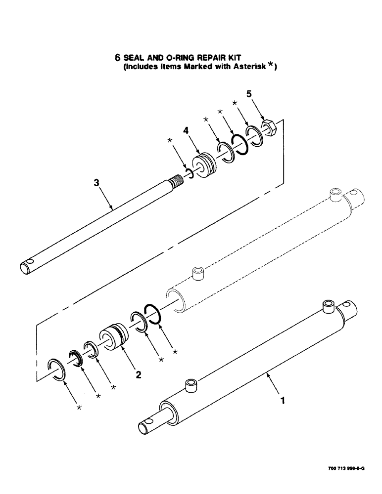 Схема запчастей Case IH 8575 - (8-16) - HYDRAULIC CYLINDER ASSEMBLY, BALE EJECTOR, 700713998 HYDRAULIC CYLINDER ASSEMBLY COMPLETE (07) - HYDRAULICS