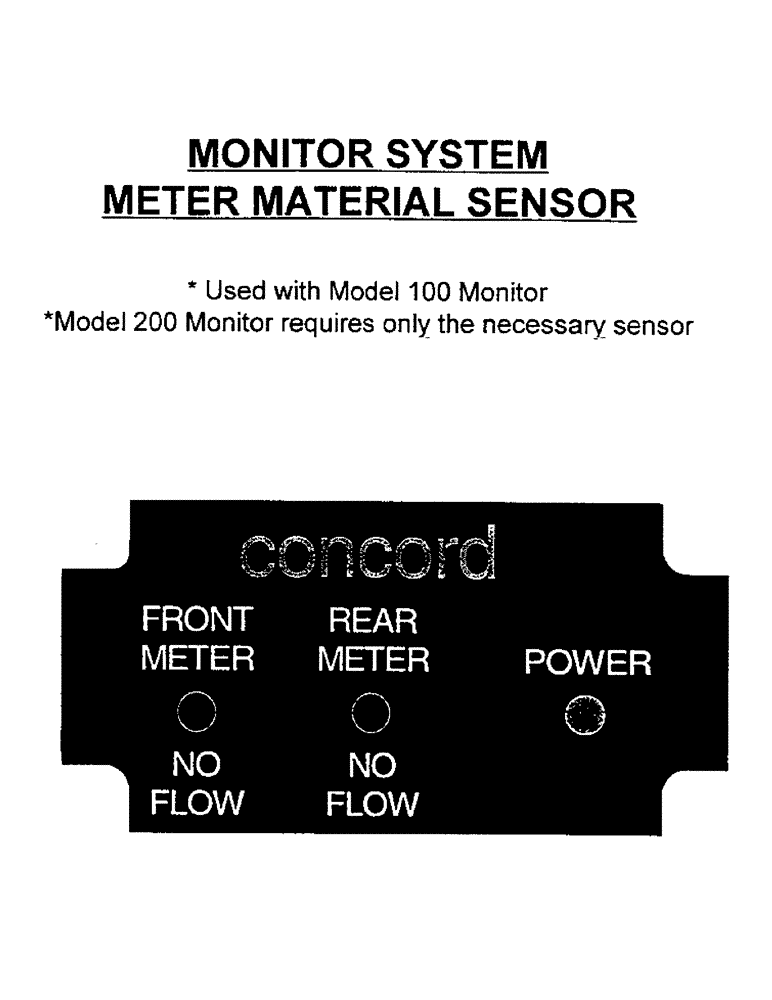 Схема запчастей Case IH 2400 - (C13) - MONITOR SYSTEM, METER MATERIAL SENSOR 