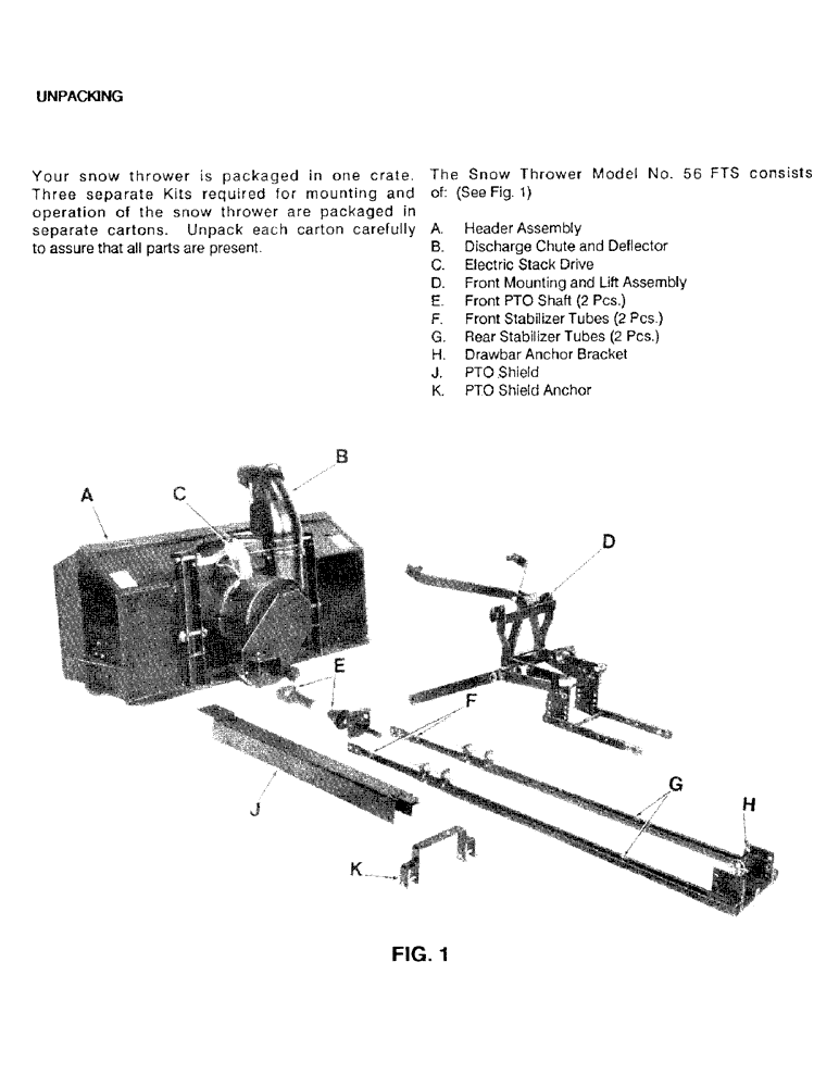Схема запчастей Case IH 56FTS - (09) - UNPACKING 