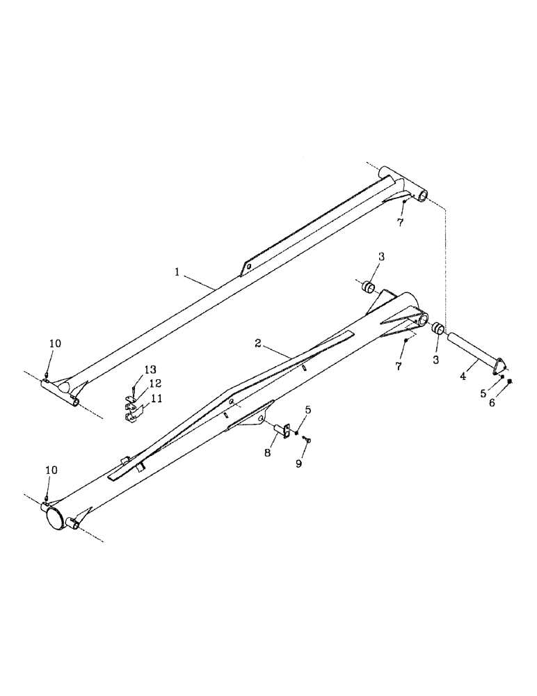 Схема запчастей Case IH 7700 - (A02-01) - STANDARD TOPPER ARMS Mainframe & Functioning Components