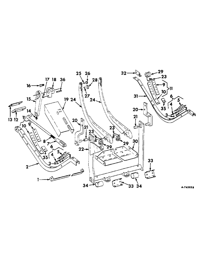 Схема запчастей Case IH 47 - (B-28) - NEEDLES AND GUIDES, FOR WIRE BALER 