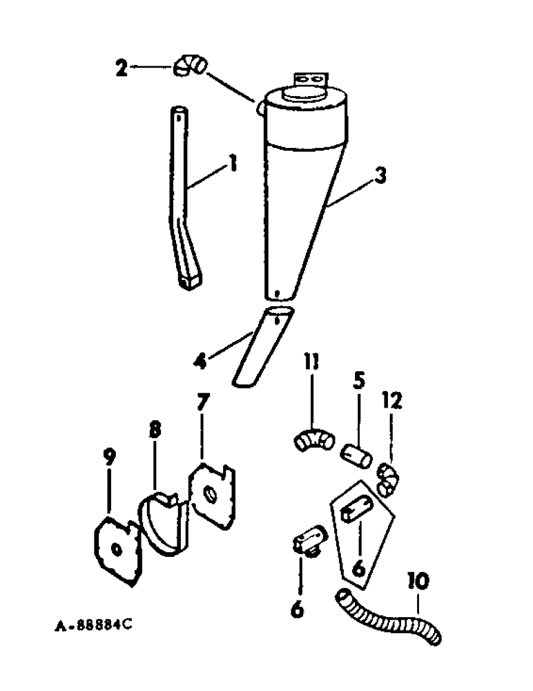Схема запчастей Case IH 950 - (C-14) - MILL DUST COLLECTOR 