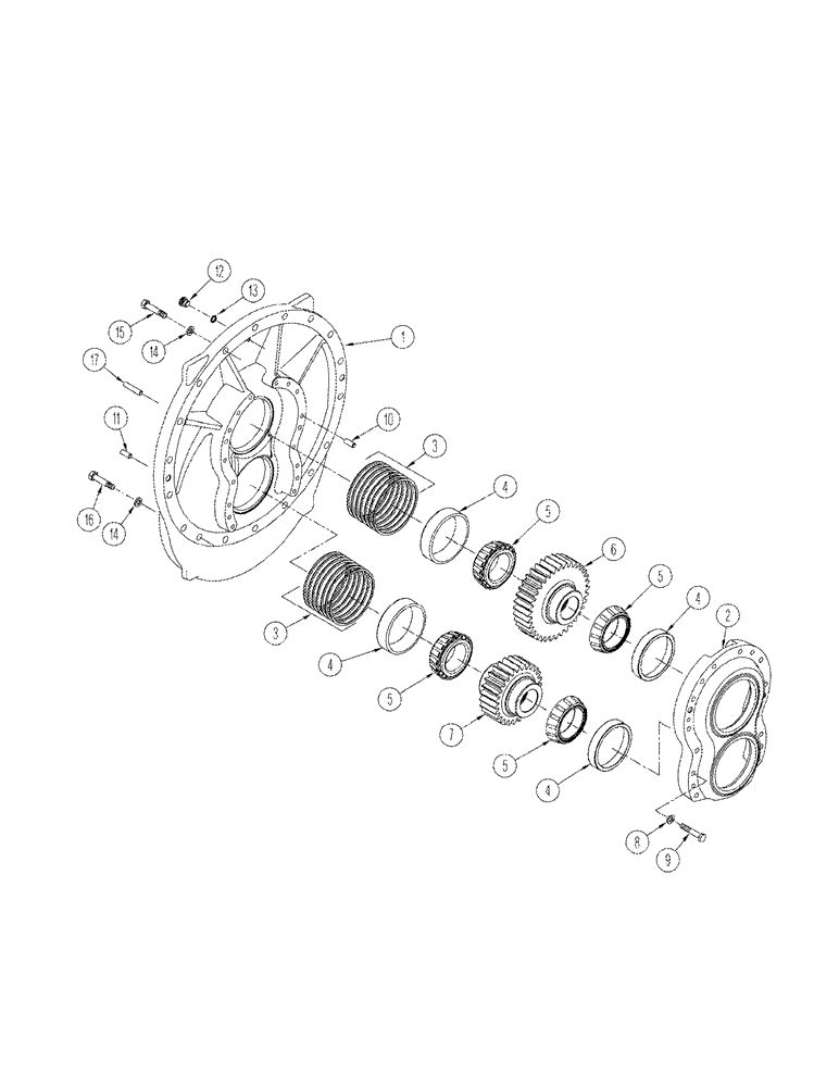 Схема запчастей Case IH STX375 - (06-59) - AXLE ASSY OFFSET BEARING (QUADTRAC TRACTOR) (06) - POWER TRAIN