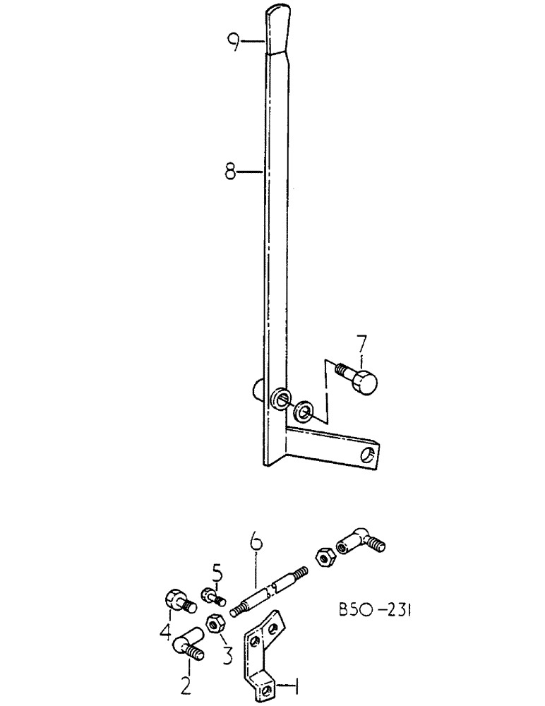 Схема запчастей Case IH 258 - (10-033) - RAISE RESPONSE LEVER, DE-LUXE CAB (07) - HYDRAULICS