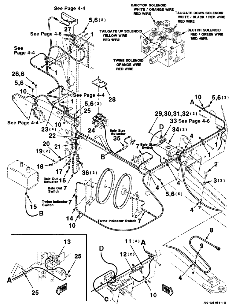 Схема запчастей Case IH 8465 - (4-02) - ELECTRICAL HARNESS ASSEMBLY, FRONT (06) - ELECTRICAL