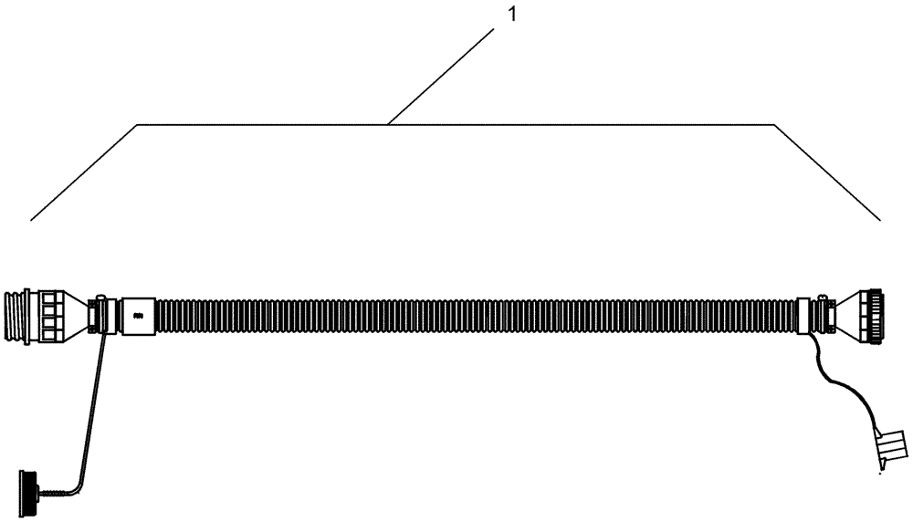 Схема запчастей Case IH 1250 - (55.100.23) - ELECTRICAL - HARNESS 87483305 - EXTENSION, MONITOR, FOLD BOX (55) - ELECTRICAL SYSTEMS