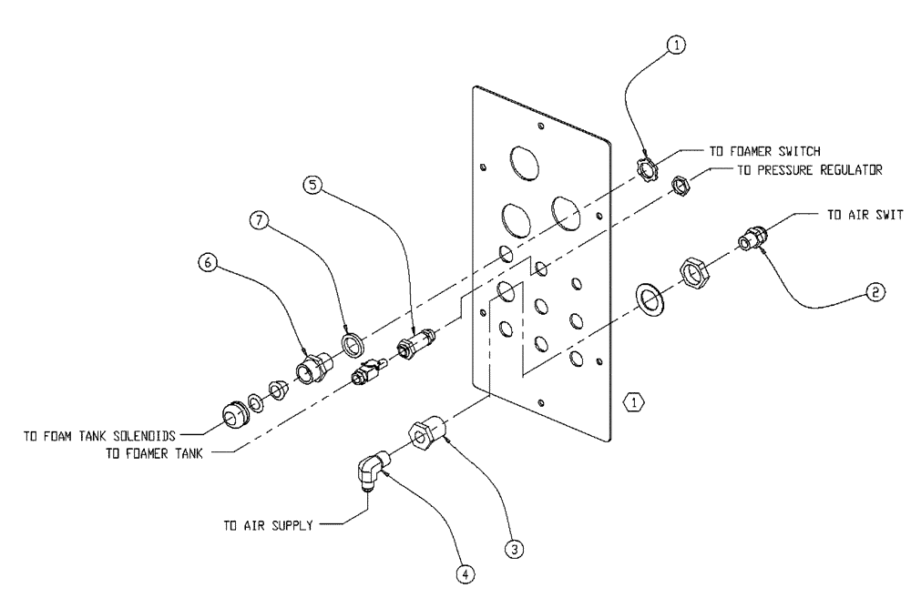 Схема запчастей Case IH 437 - (09-001) - REAR CAB PANEL, FOAM, FLEX (16) - FOAM MARKER