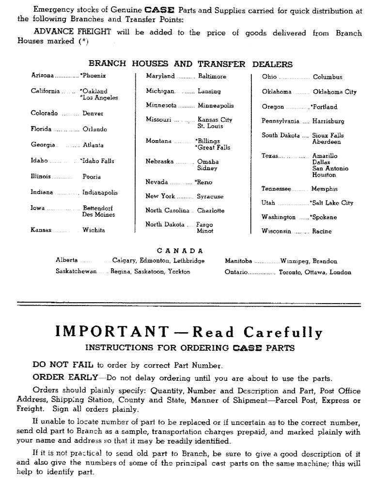 Схема запчастей Case IH WPA - (02) - SELL GENUINE CASE PARTS 