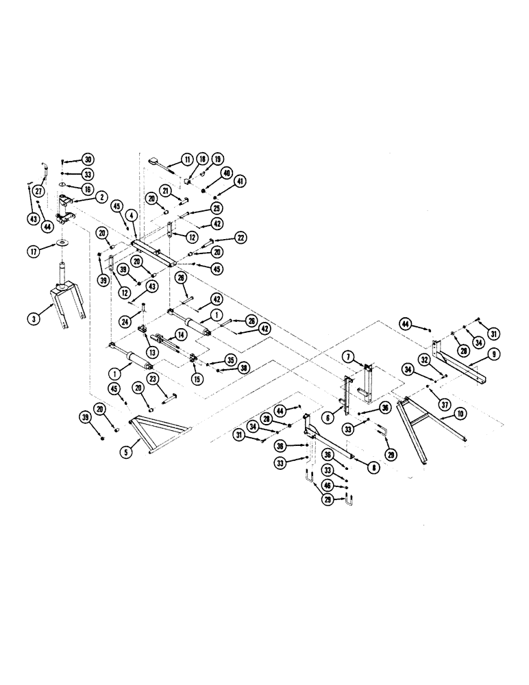 Схема запчастей Case IH 8100 - (9B-16) - MAIN FRAME GAUGE WHEEL, CULTIVATOR (09) - CHASSIS/ATTACHMENTS