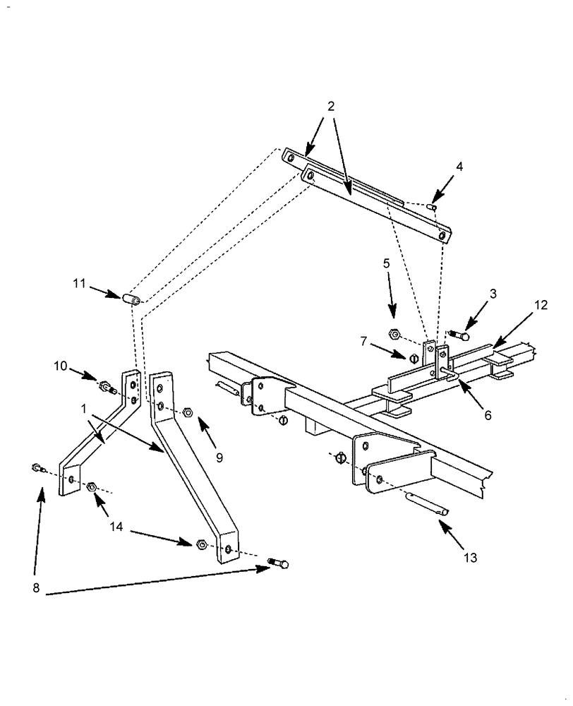 Схема запчастей Case IH WORK EZ 78DC - (001[01]) - STANDARD DISC A-FRAME - ON & ASN YAWBD1875 (75) - SOIL PREPARATION