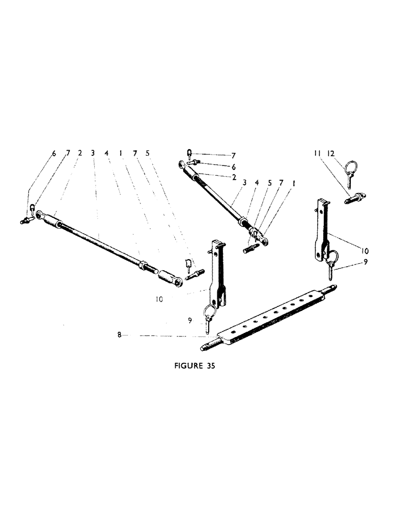 Схема запчастей Case IH 770A - (058) - 922282 STABILISER BARS, U1179, TWO-BAR SET, 911368, OPTIONAL EQUIPMENT, U628, SINGLE-BAR SET (07) - HYDRAULIC SYSTEM