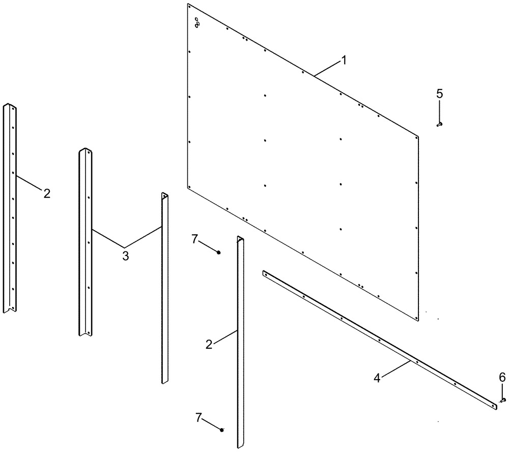 Схема запчастей Case IH 625 - (80.200.02) - LID, MODULE - FRONT WALL (80) - CROP STORAGE/UNLOADING